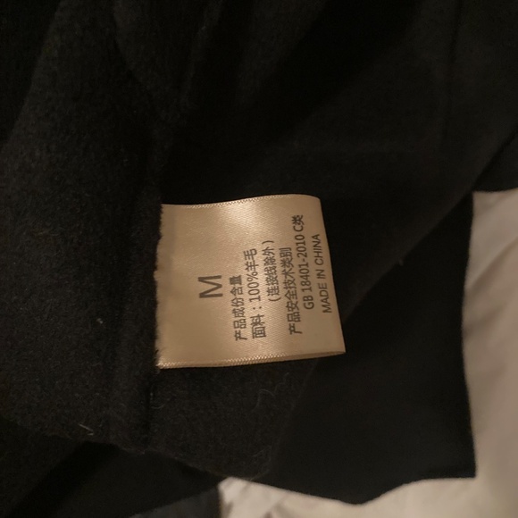 100% Wool Coat, black wool coat, NWT - Picture 12 of 14